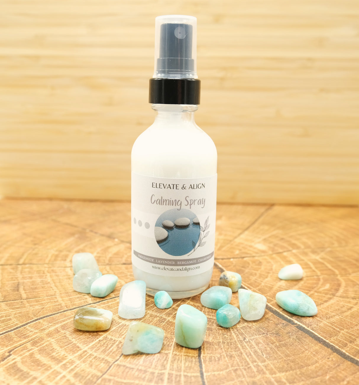 Calming Intention Crystal Perfume Spray | Ritual Spray | With Amazonite Crystals | Smudge Spray | Reiki Charged