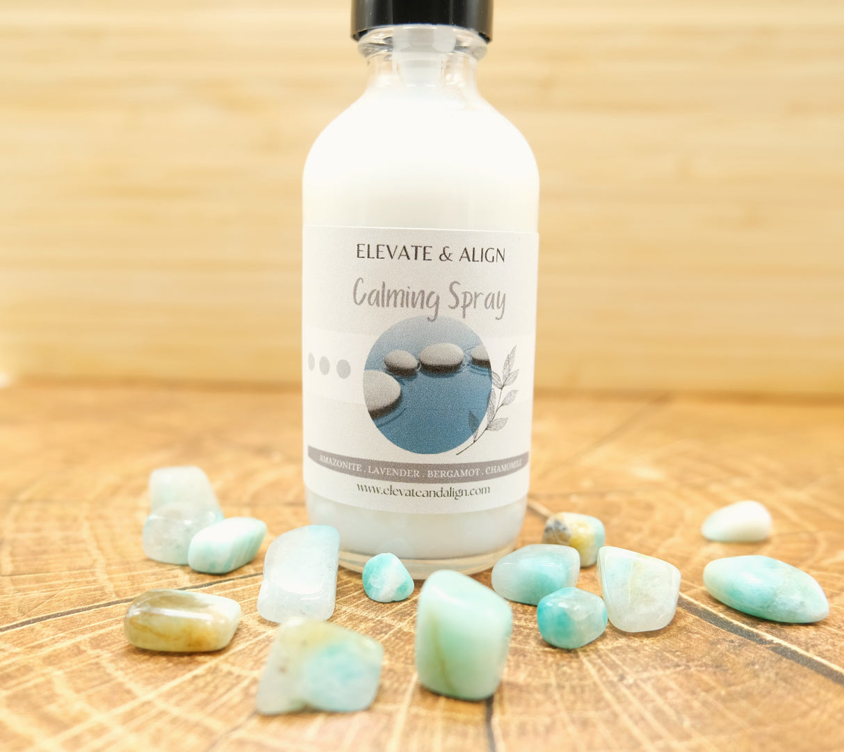 Calming Intention Crystal Perfume Spray | Ritual Spray | With Amazonite Crystals | Smudge Spray | Reiki Charged