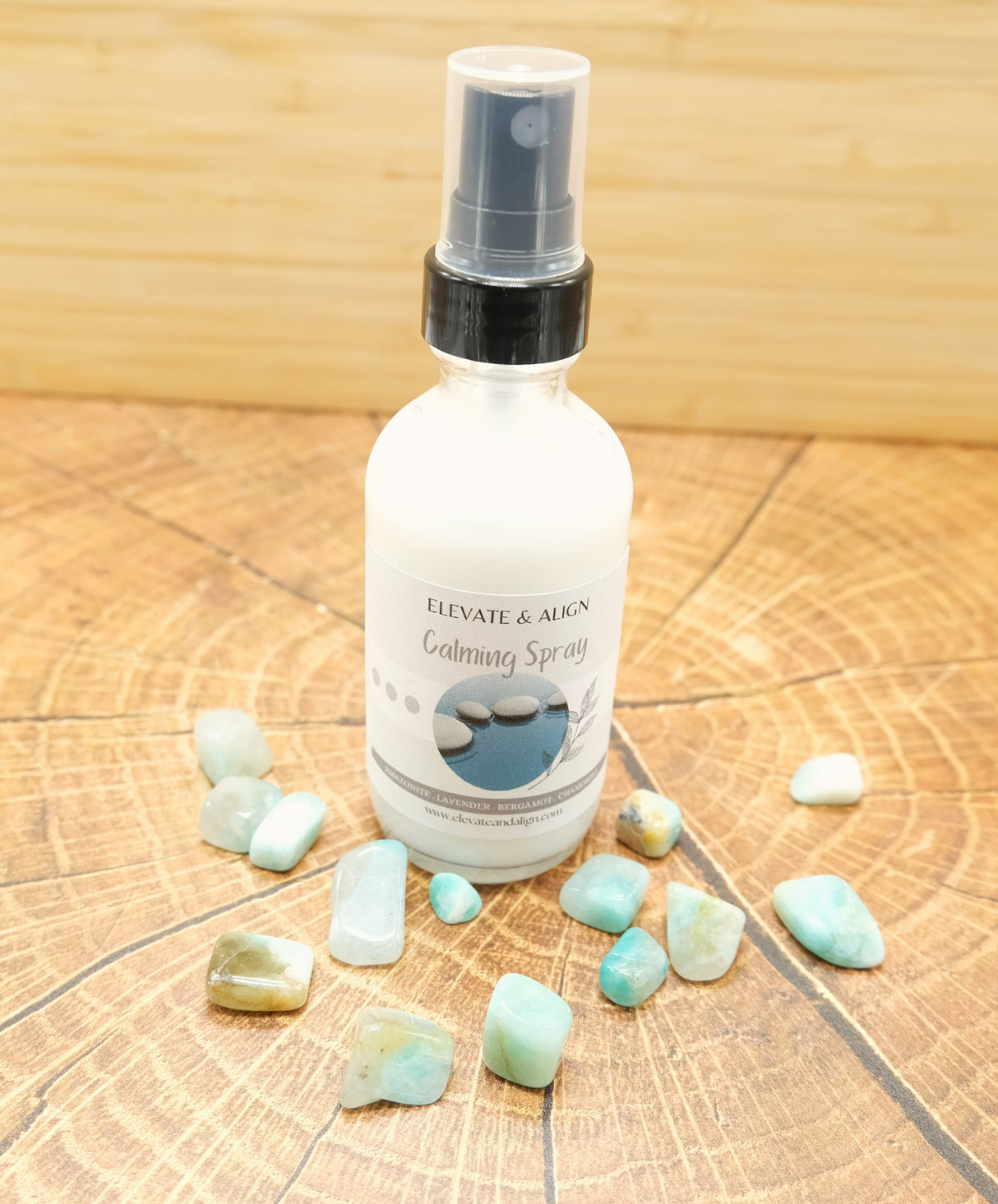 Calming Intention Crystal Perfume Spray | Ritual Spray | With Amazonite Crystals | Smudge Spray | Reiki Charged