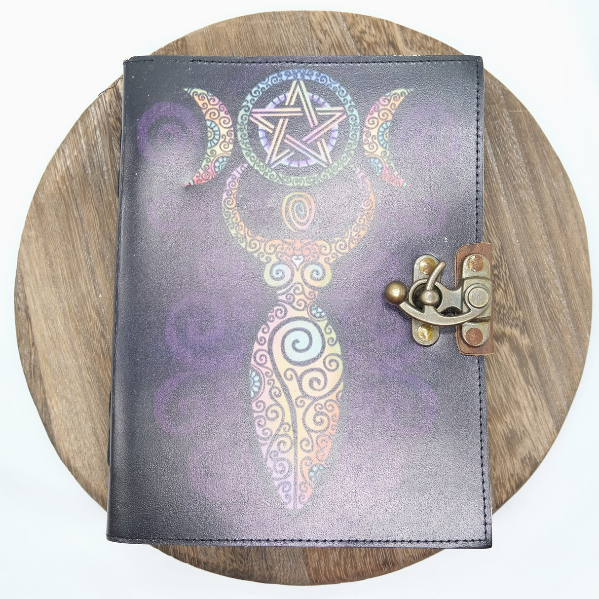 Celestial Goddess Leather Blank Pages Journal | Spell Book | Journaling | Diary