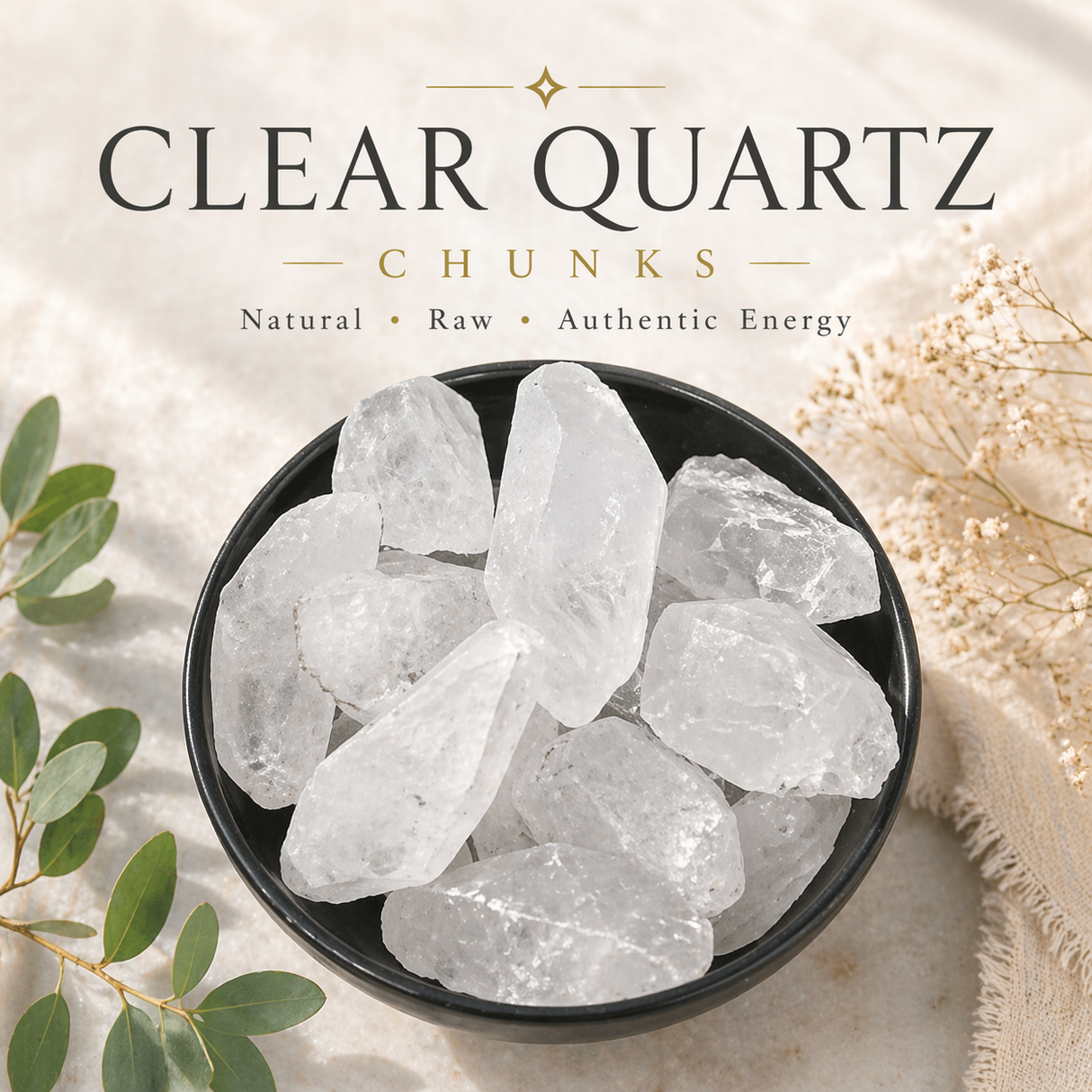 Clear Quartz Crystal Points | Reiki Charged | Ethically Sourced | Raw Clear Quartz