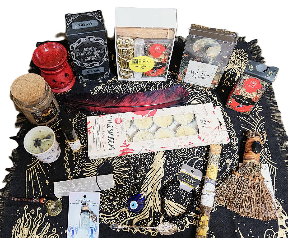 Witch Box Set | Personalized Witchcraft Kit with Crystals, Candles, and More