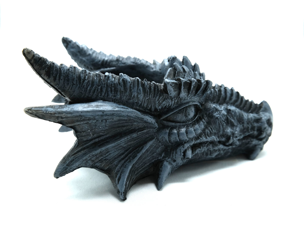 Dragon Head Tea Light Grey Candle Holder | 5 Inches