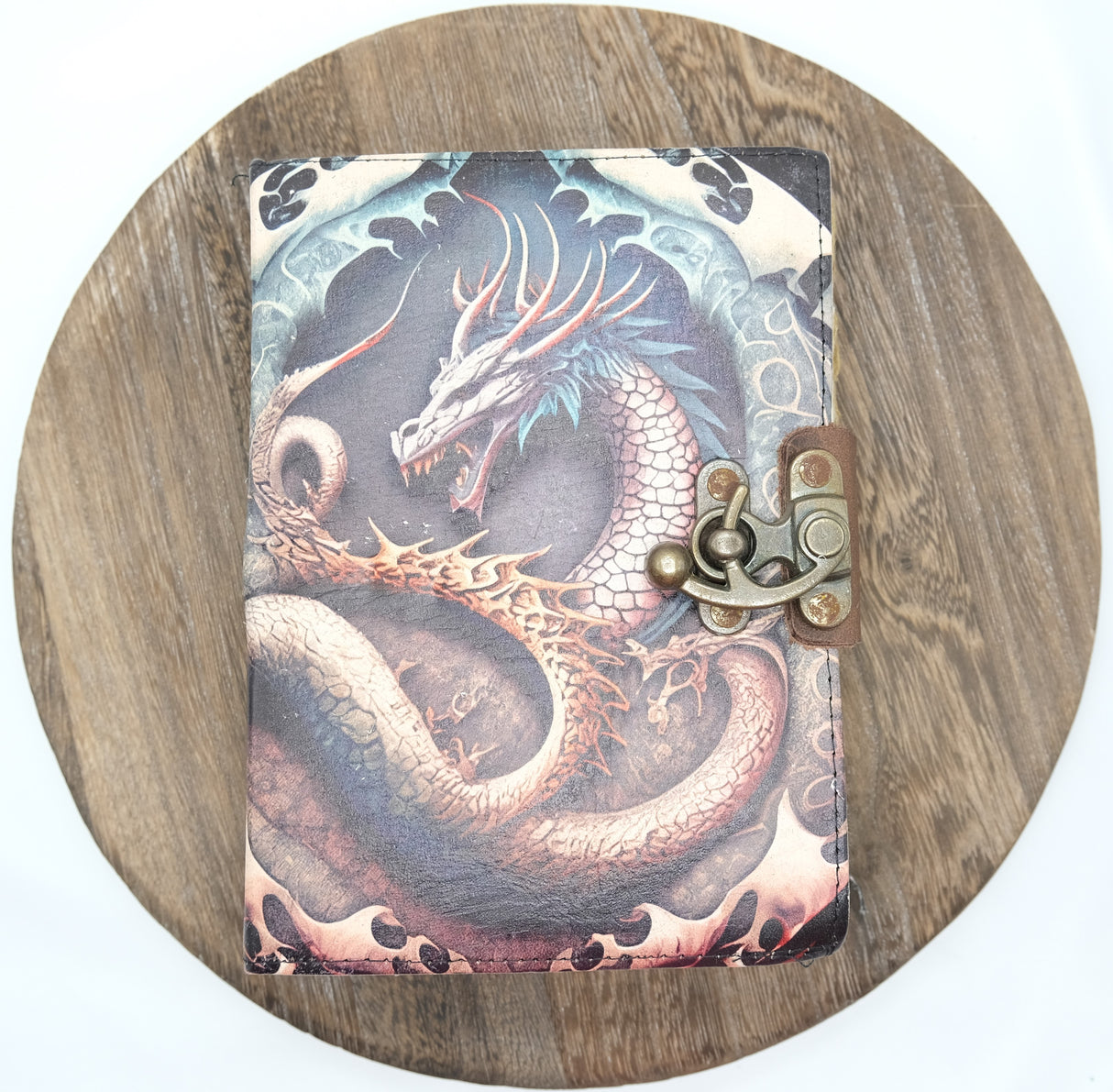 Dragons Den Leather Blank Pages Journal | Spell Book | Journaling | Diary