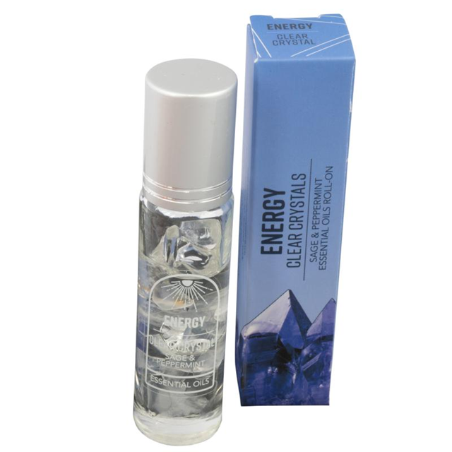 Gemstone Essential Oil Intention Crystal Roll‑On Perfumes