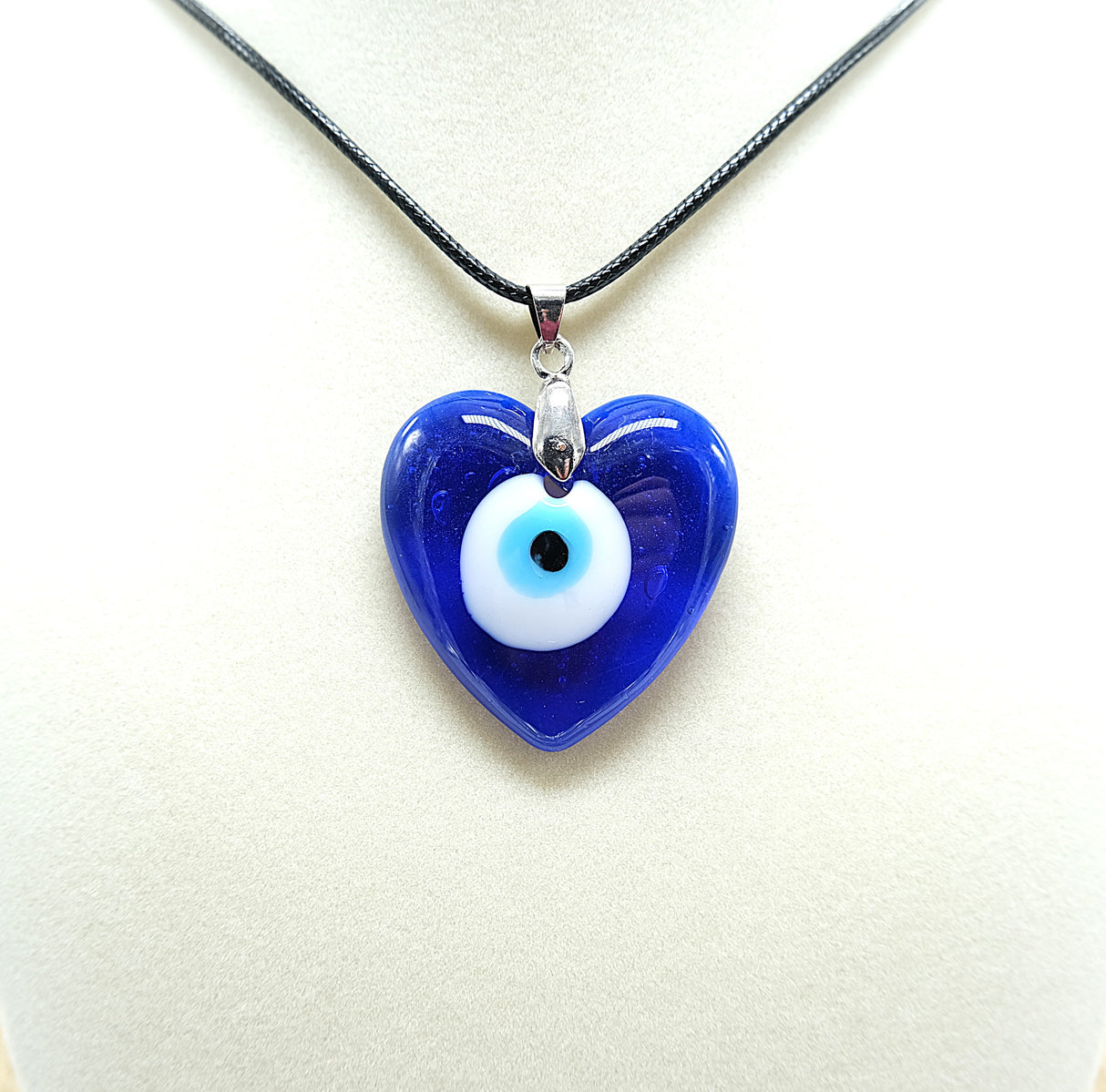 Evil Eye Heart Pendant Necklace
