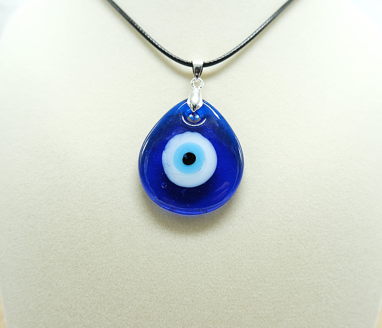 Evil Eye Teardrop Pendant Necklace