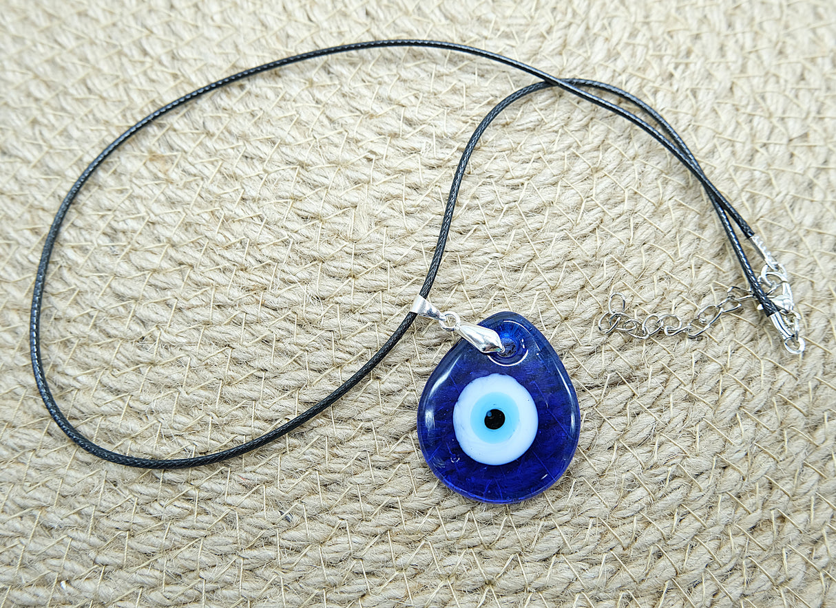 Evil Eye Teardrop Pendant Necklace
