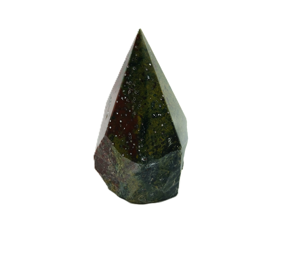 Natural Fancy Jasper Crystal Point with Raw Base