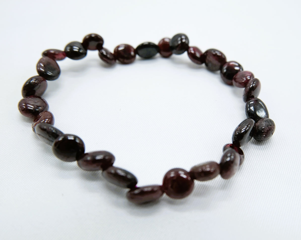 Garnet Nugget Bracelet | The Stone of Passion | Natural Garnet | Reiki Charged