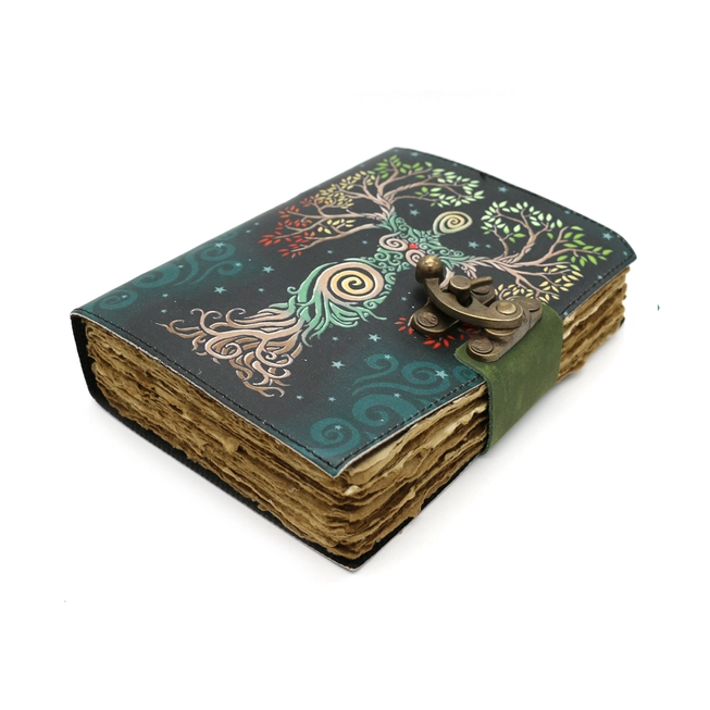 Goddess Tree of Life Leather Blank Pages Journal | Spell Book | Journaling | Diary