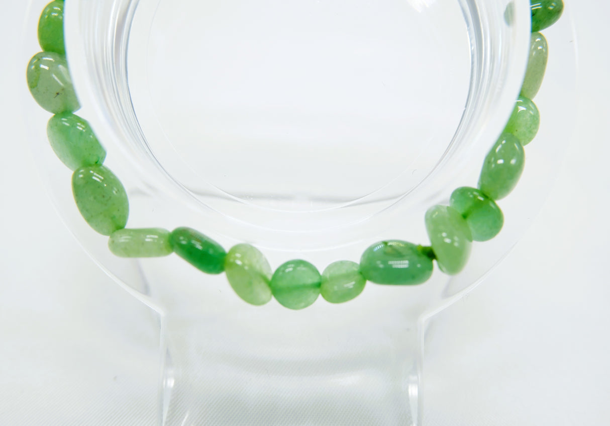 Green Aventurine Nugget Bracelet | The Stone of Opportunity | Natural Aventurine | Reiki Charged