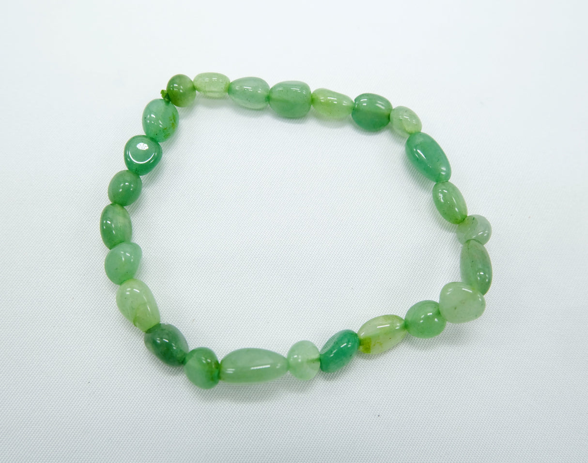 Green Aventurine Nugget Bracelet | The Stone of Opportunity | Natural Aventurine | Reiki Charged