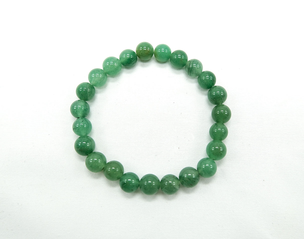 Green Aventurine 8mm Bracelet – Luck, Growth & Heart Healing