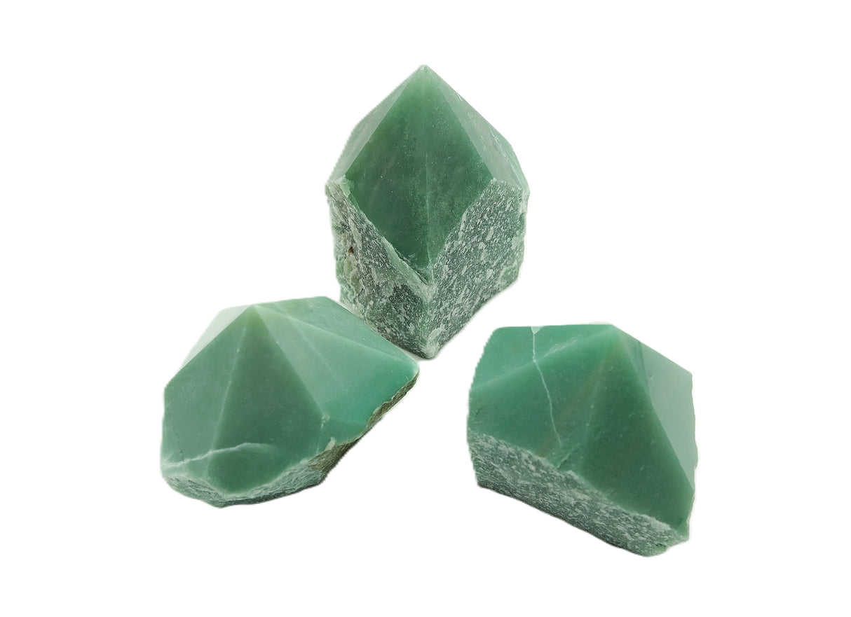 Green Aventurine Polished Point with Flat Base