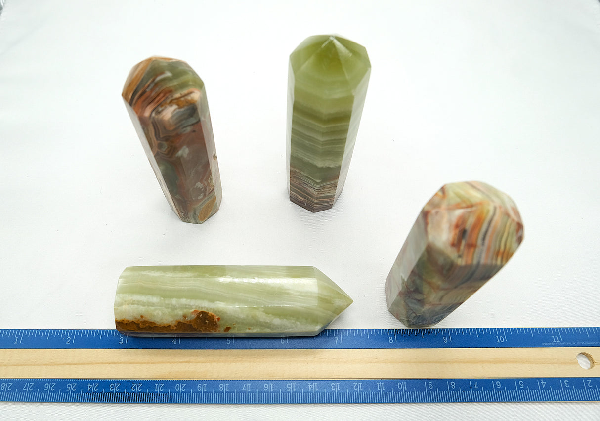 Green Onyx Obelisk | Healing • Strength • Emotional Balance • Heart‑Centered Calm
