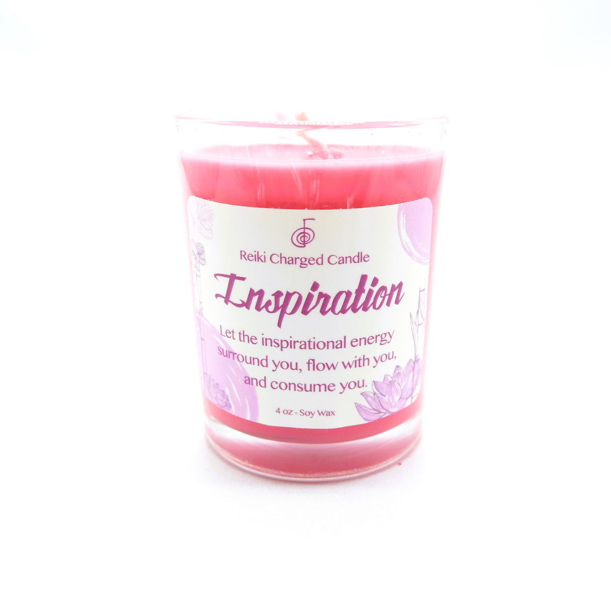 Inspiration Reiki Charged Intention Candle | Vegan | Soy Candles