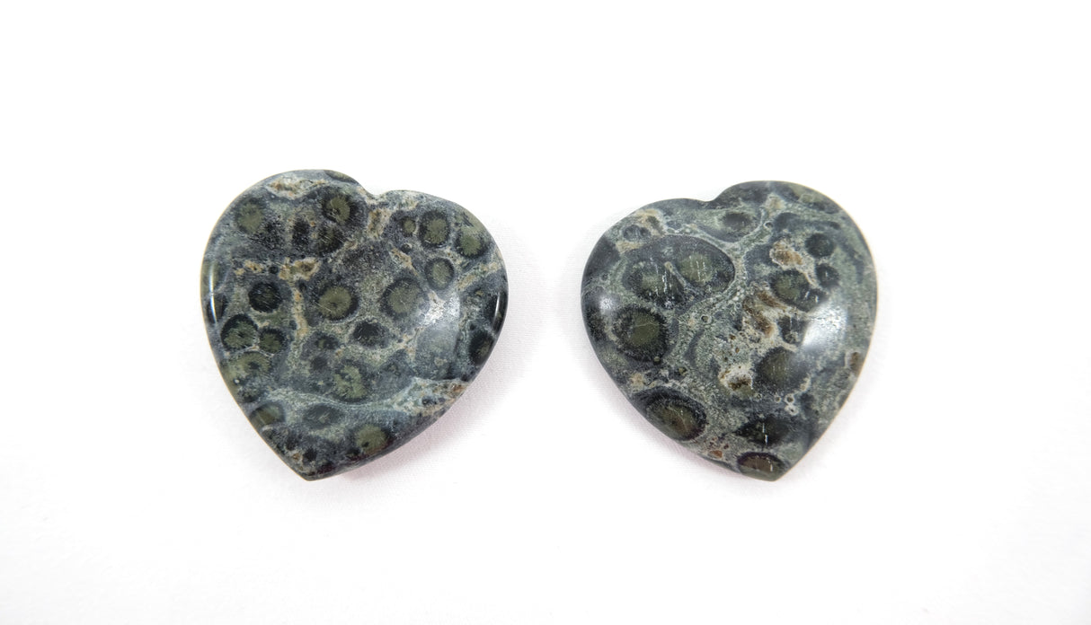 Various Heart Shaped Worry Stones