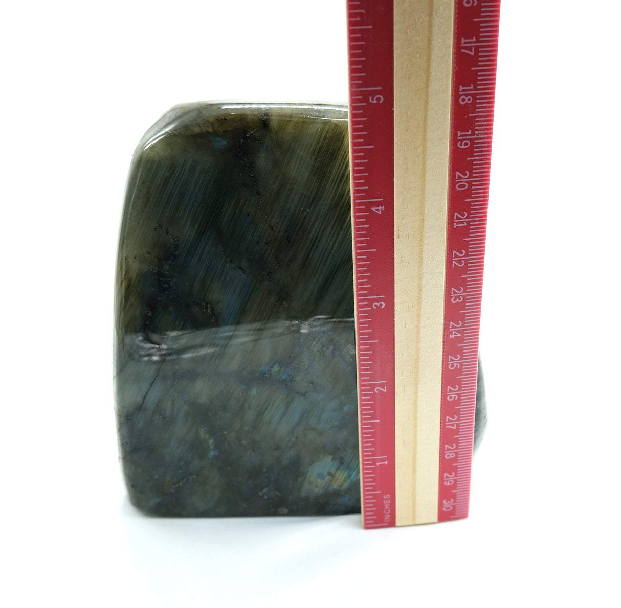 Large Polished Labradorite | 1478 g | Standing Flat Base | Reiki Charged