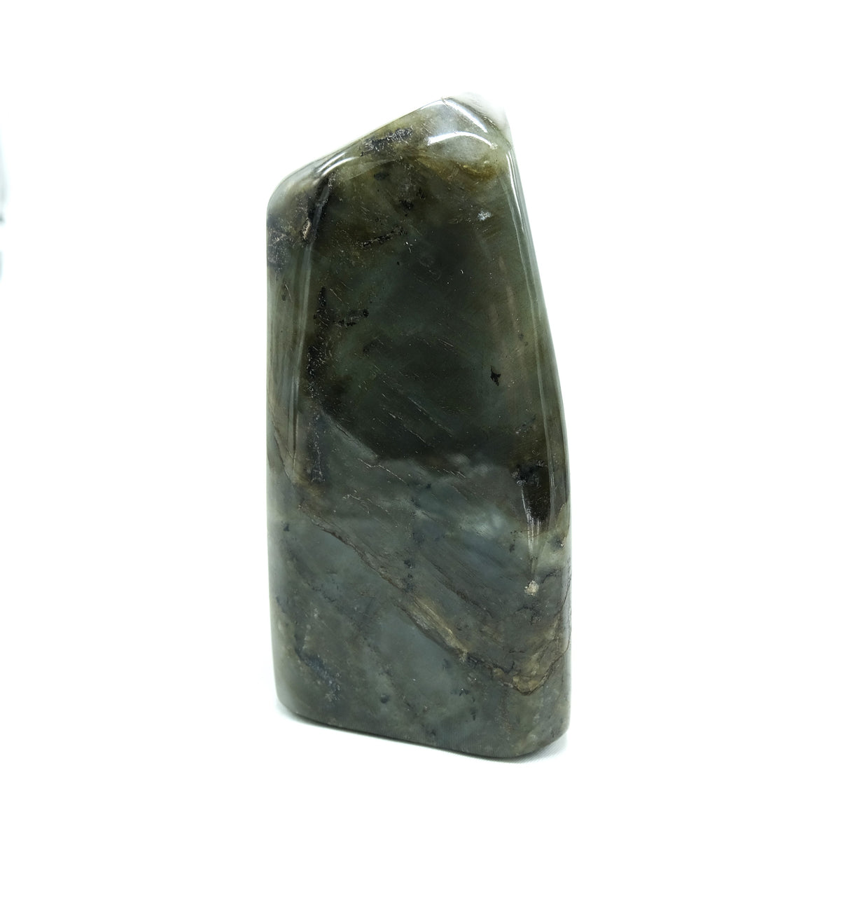 Large Polished Labradorite | 1478 g | Standing Flat Base | Reiki Charged
