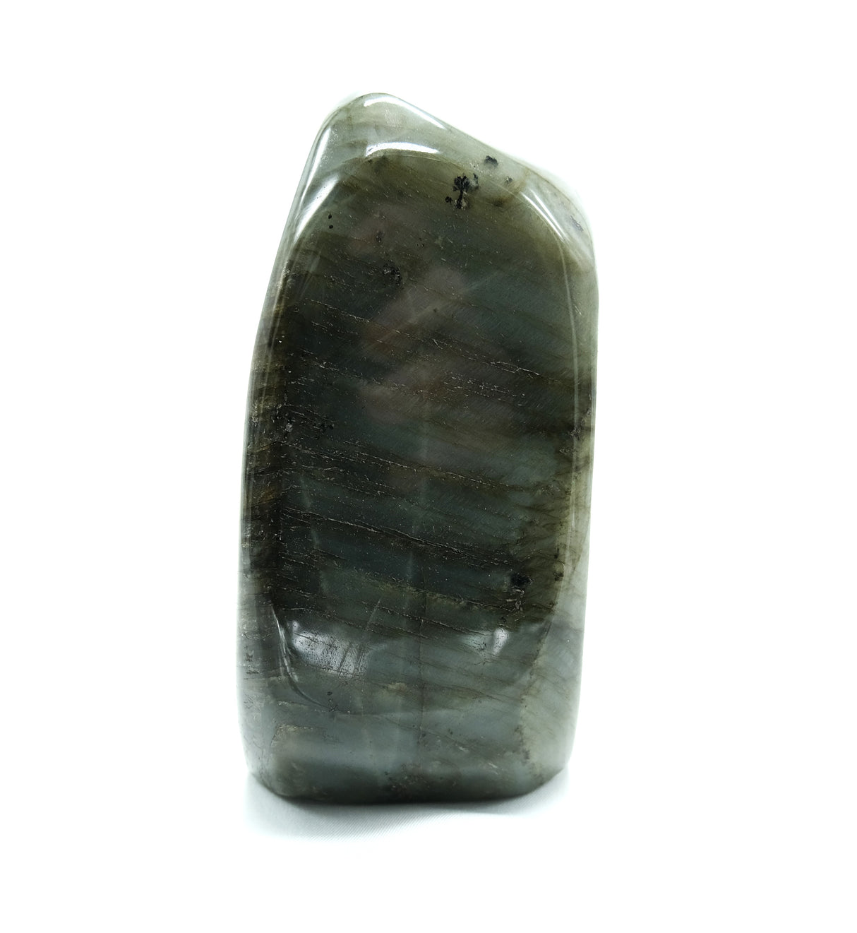 Large Polished Labradorite | 1478 g | Standing Flat Base | Reiki Charged