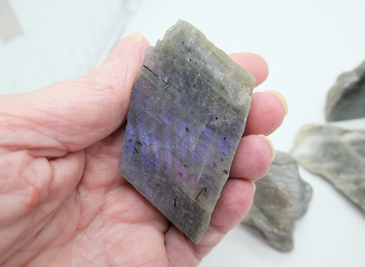 Labradorite Crystal Slabs - Choose The Size | Labradorite Slices