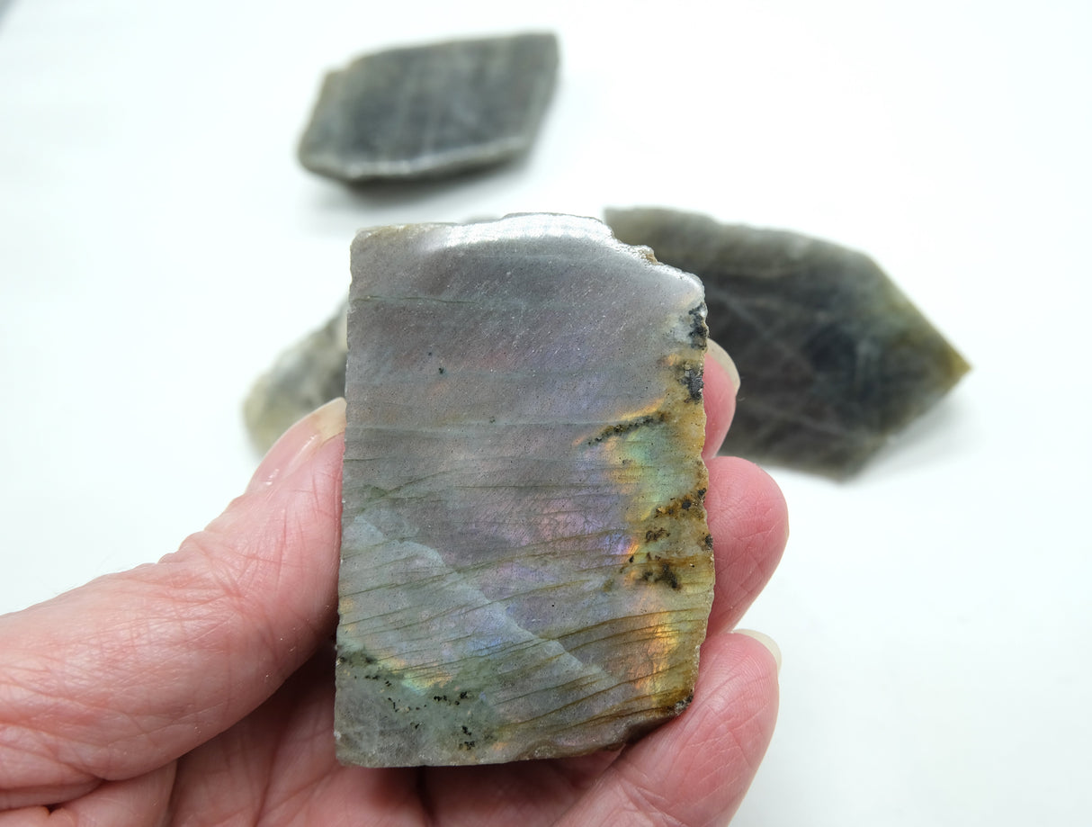 Labradorite Crystal Slabs - Choose The Size | Labradorite Slices