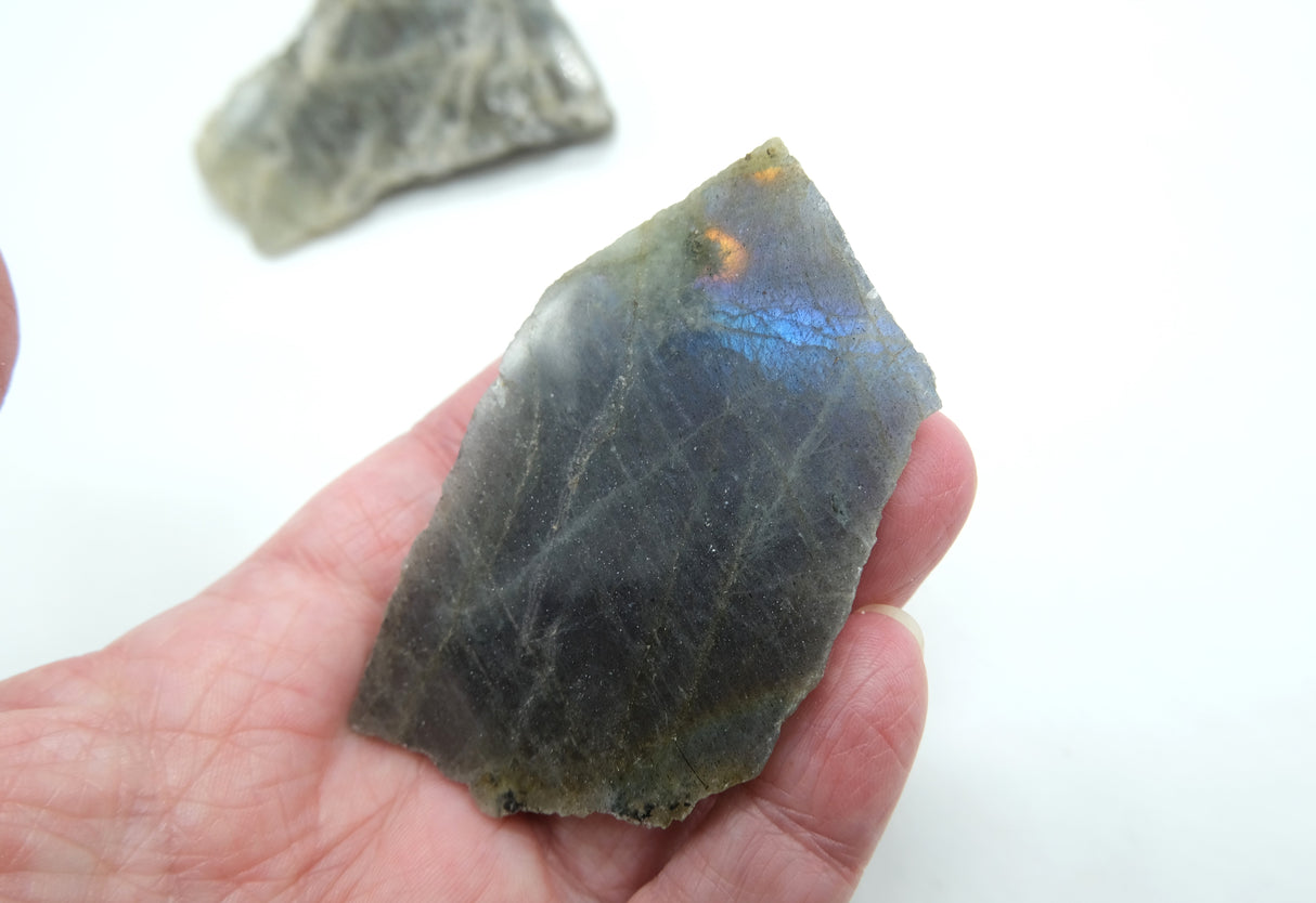 Labradorite Crystal Slabs - Choose The Size | Labradorite Slices
