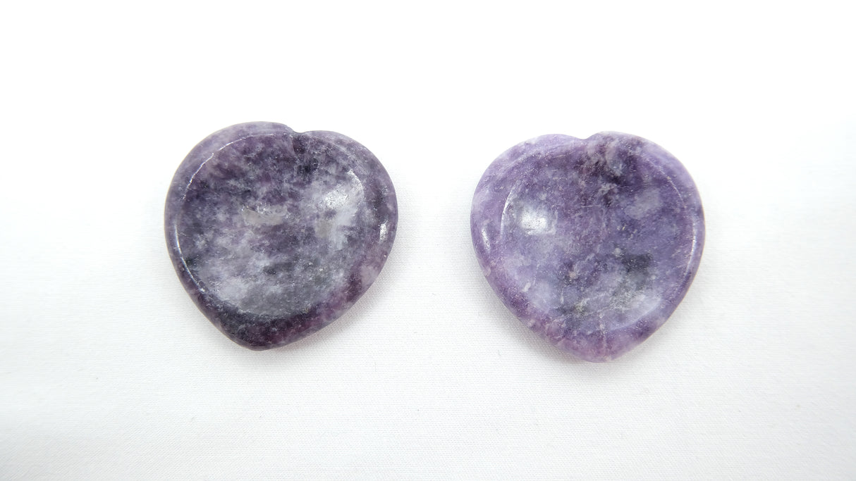 Various Heart Shaped Worry Stones