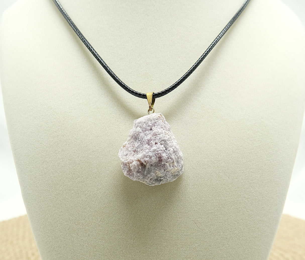Lepidolite Rough Pendant Necklace