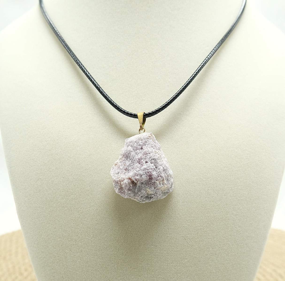 Lepidolite Rough Pendant Necklace