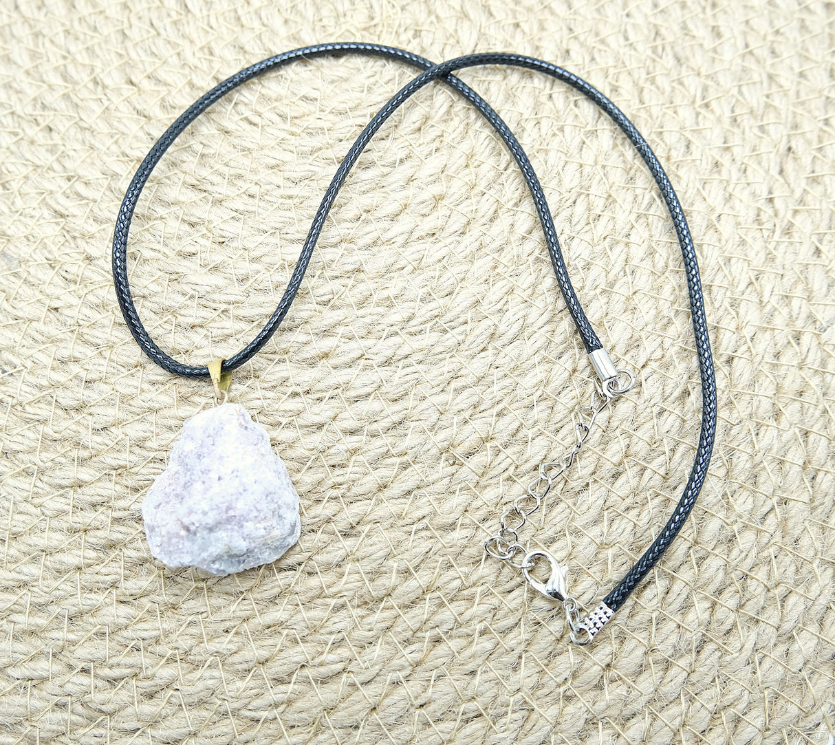 Lepidolite Rough Pendant Necklace