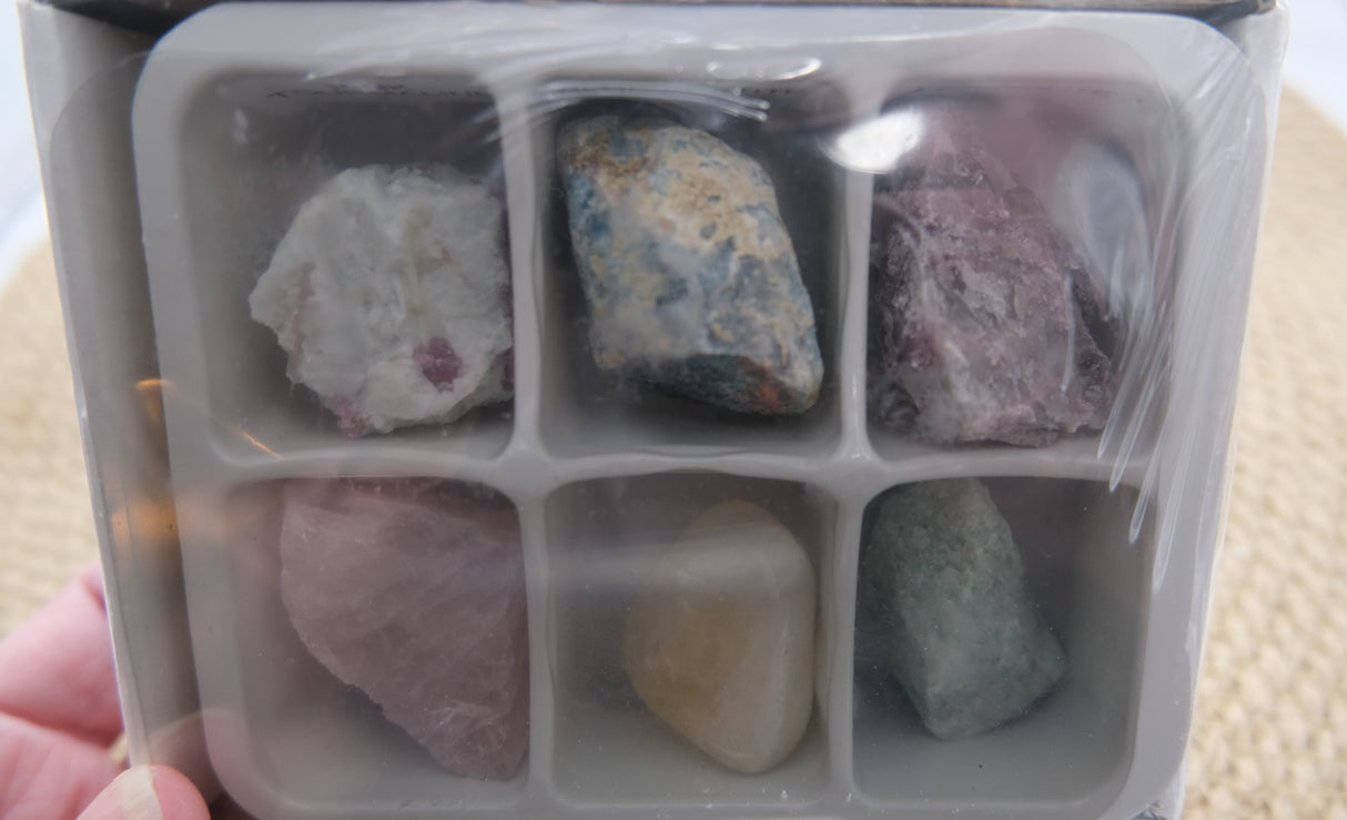 Zodiac Crystal Gift Set | Box of 6 Gemstones That Correspond With Your Zodiac Sign