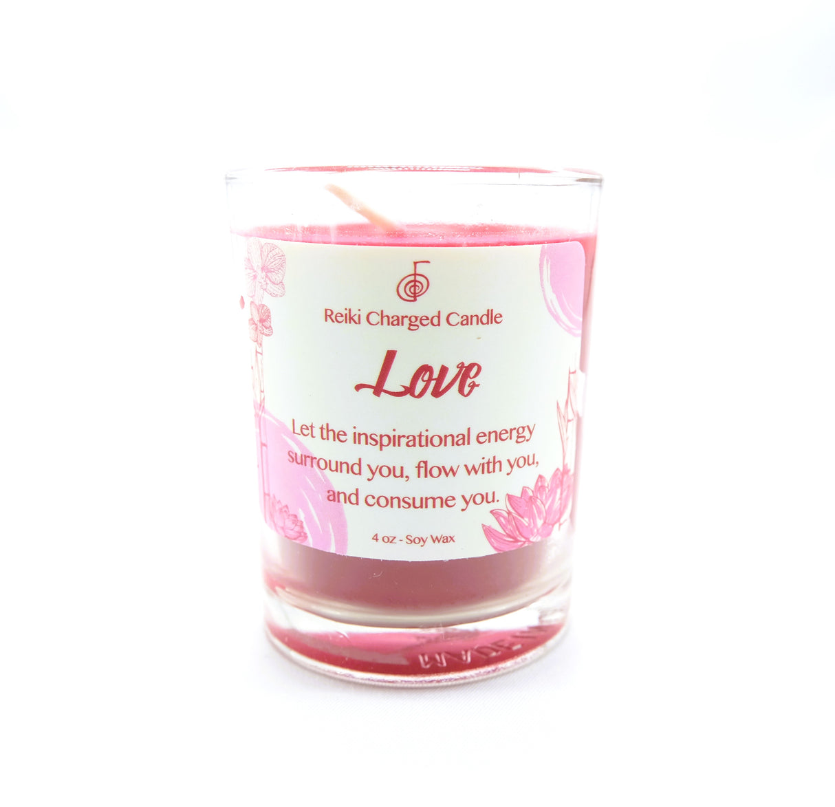 Love Reiki Charged Intention Candle | Vegan | Soy Candles