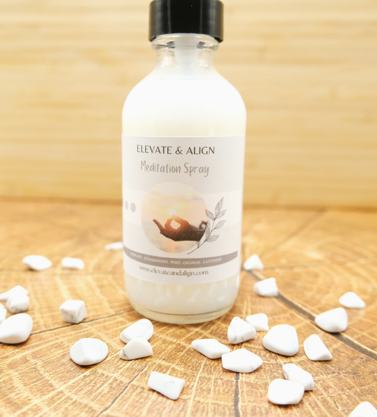 Meditation Intention Crystal Perfume Spray | Ritual Spray | With Howlite Crystals | Smudge Spray | Reiki Charged