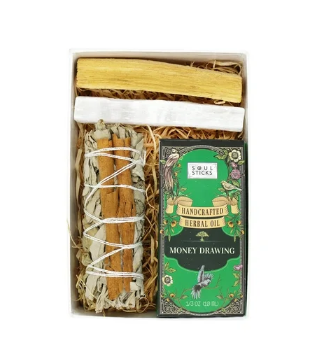 Money Drawing Intention Gift Set | Manifestation Kit | Reiki Charged