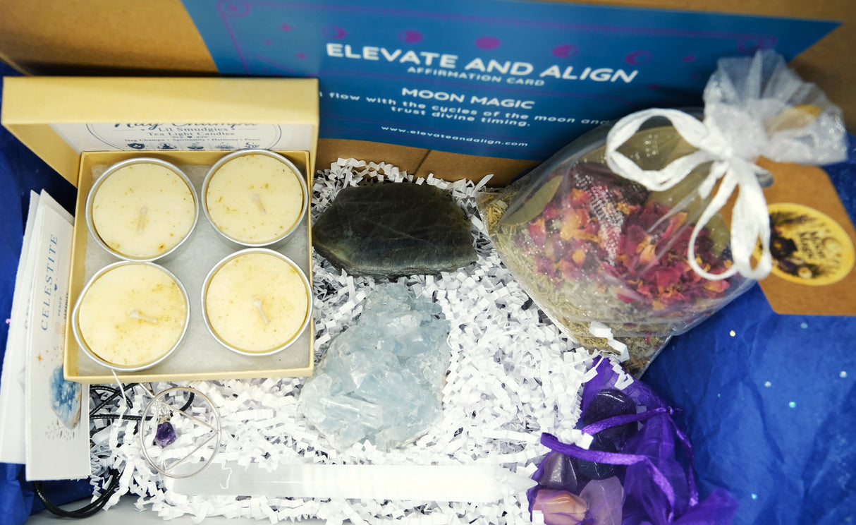 Curated Crystal & Spiritual Wellness Box | 12 Themes Available | Crystals, Herbs, Spiritual Tools & Self-Care Gifts