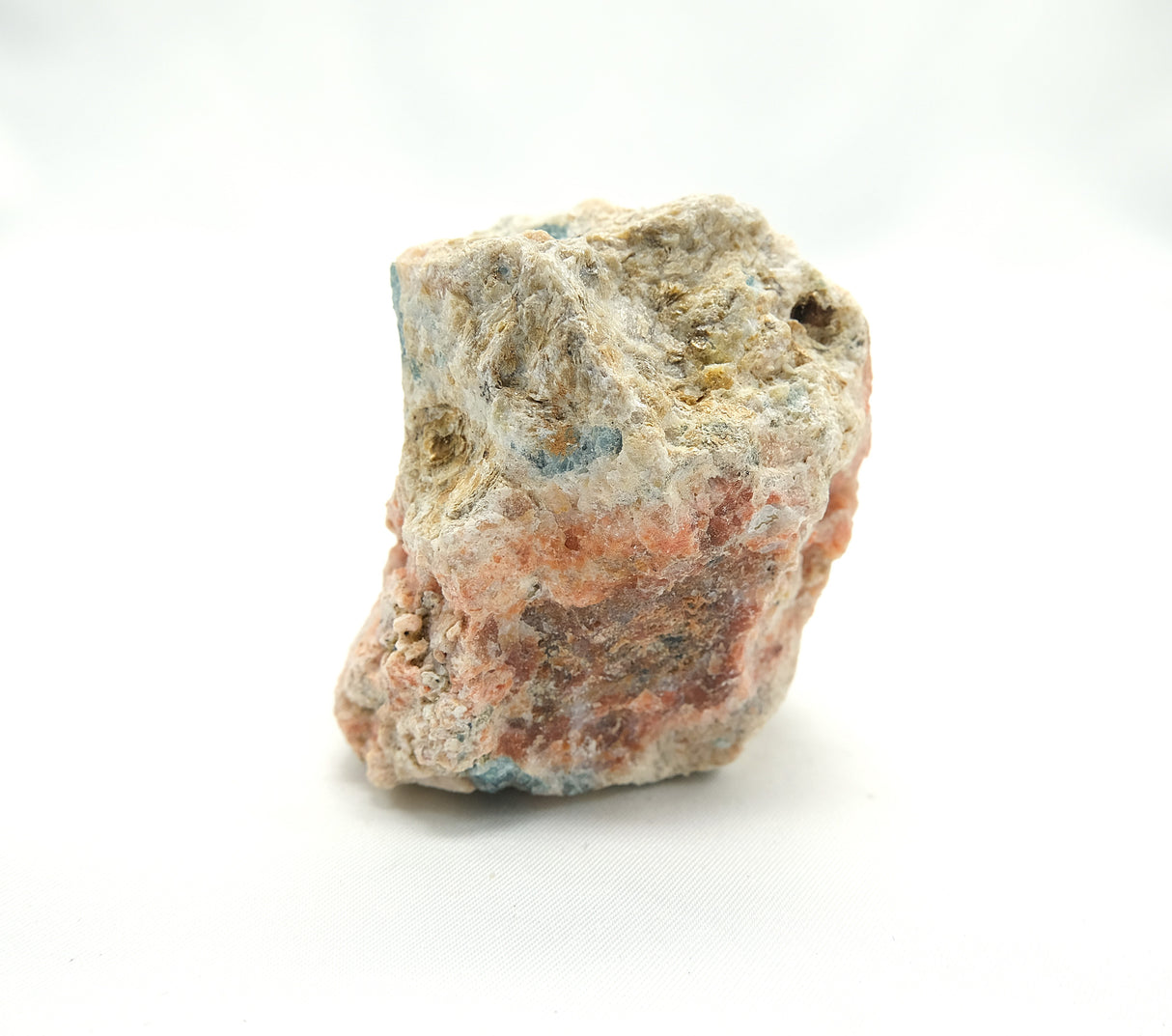 Raw Orange Calcite with Blue Apatite 05 | Ethically Sourced in Brazil