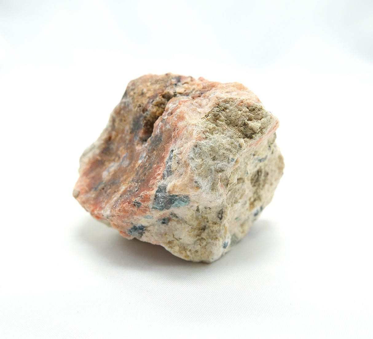 Raw Orange Calcite with Blue Apatite 05 | Ethically Sourced in Brazil