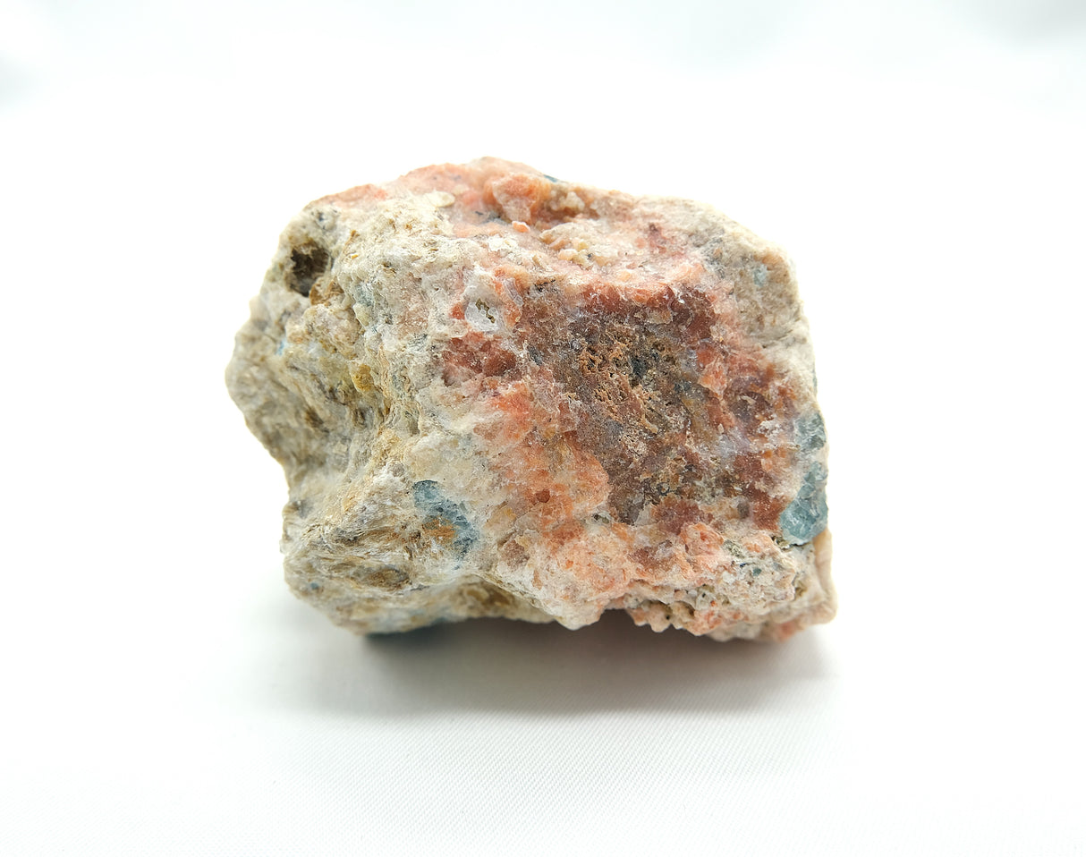 Raw Orange Calcite with Blue Apatite 05 | Ethically Sourced in Brazil