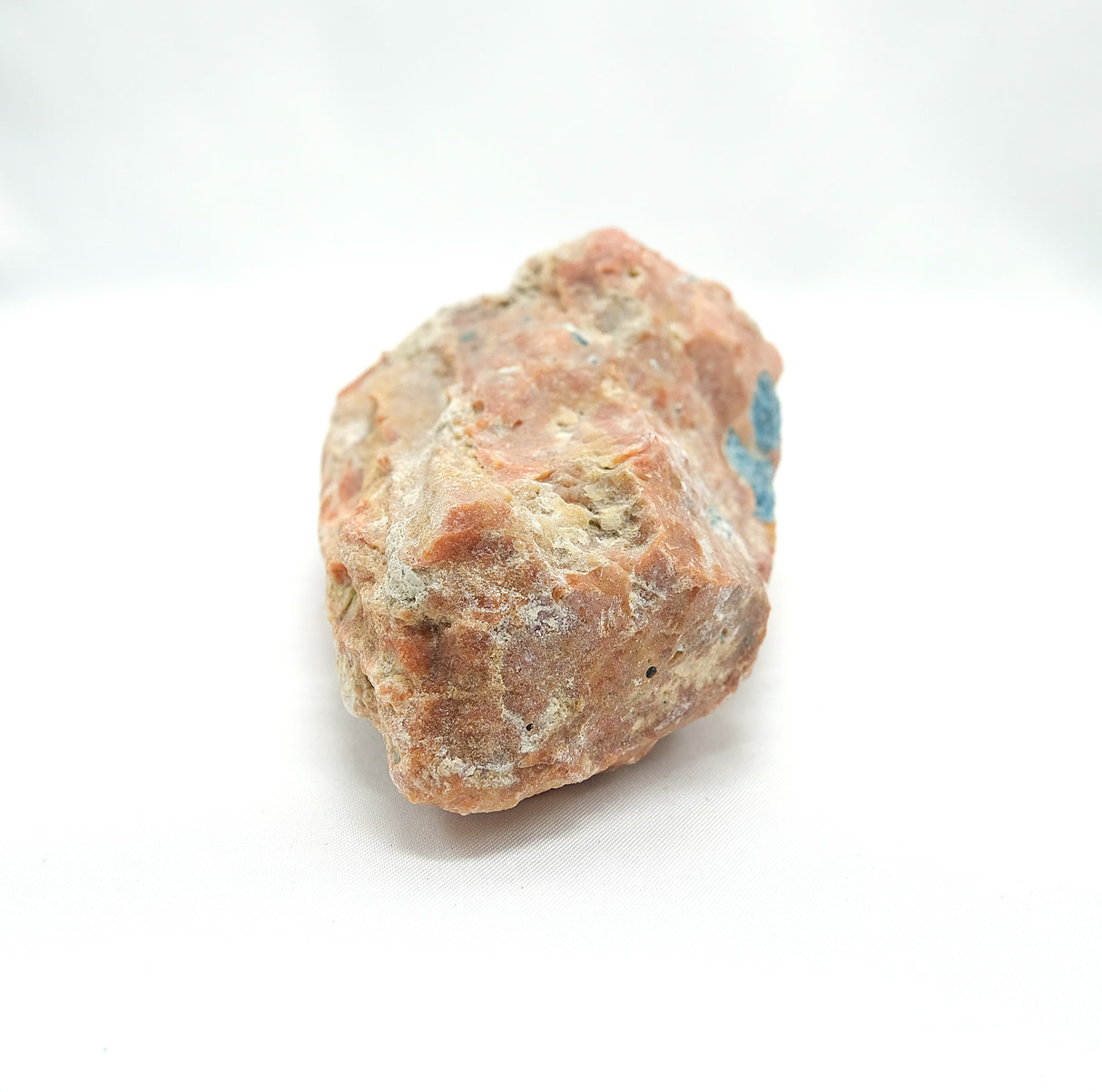 Raw Orange Calcite with Blue Apatite 08 | Ethically Sourced in Brazil