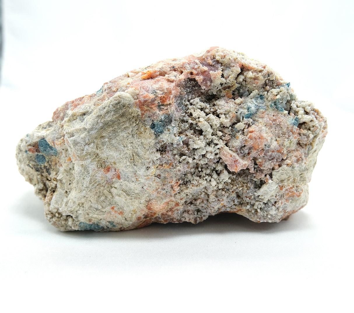 Raw Orange Calcite with Blue Apatite 12 | Ethically Sourced in Brazil