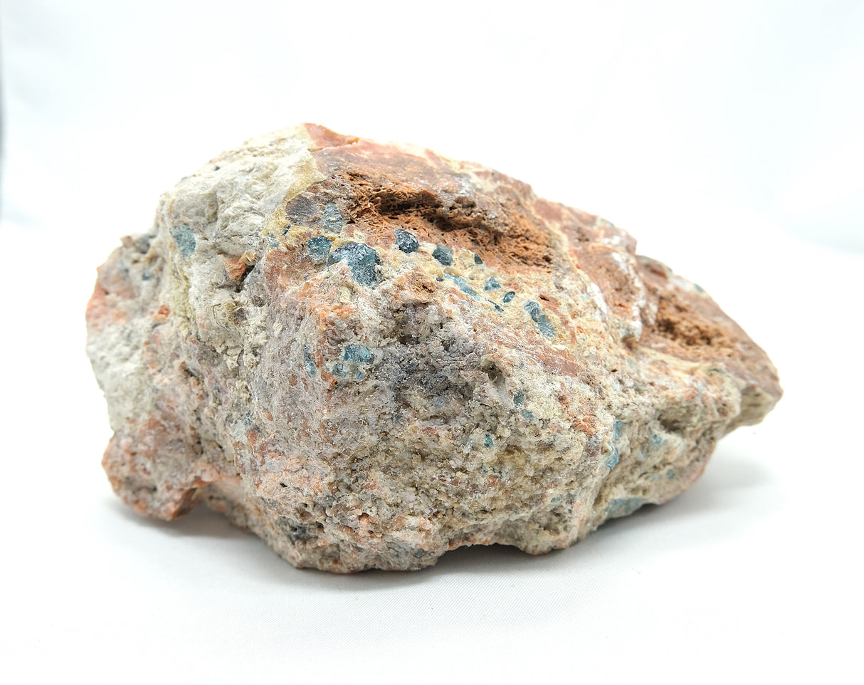 Raw Orange Calcite with Blue Apatite 12 | Ethically Sourced in Brazil