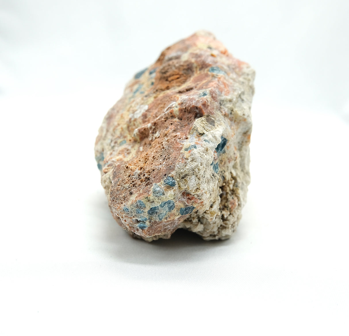 Raw Orange Calcite with Blue Apatite 12 | Ethically Sourced in Brazil