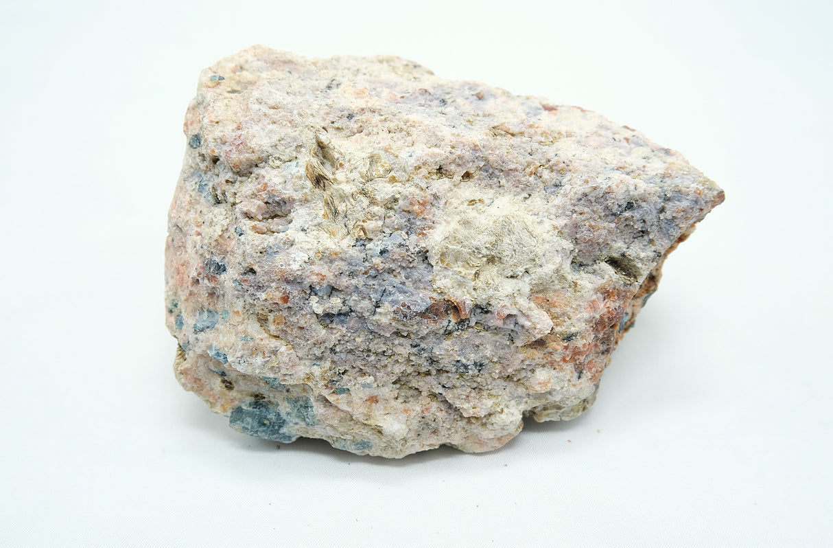 Raw Orange Calcite with Blue Apatite 13 | Ethically Sourced in Brazil