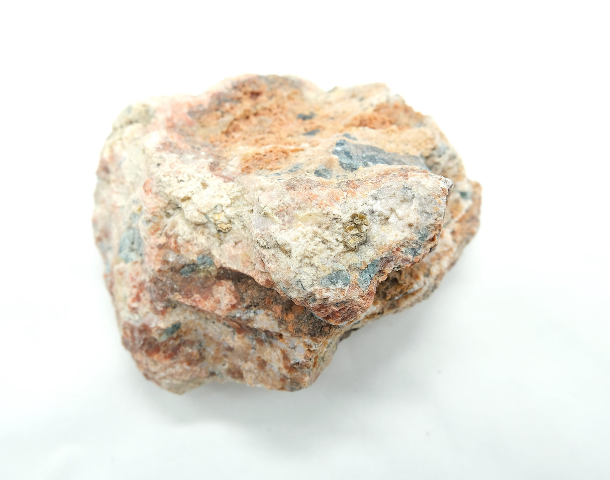 Raw Orange Calcite with Blue Apatite 13 | Ethically Sourced in Brazil