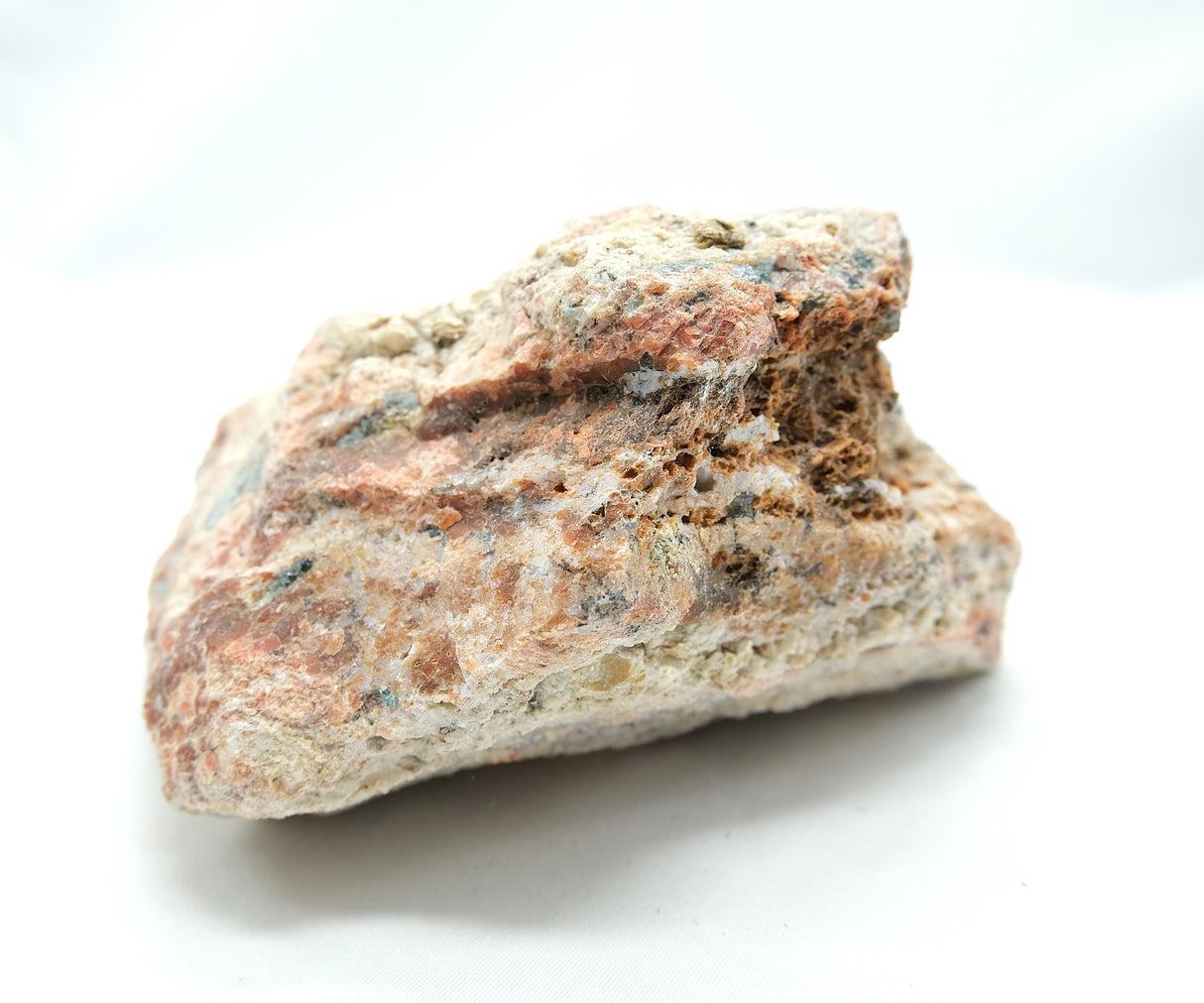 Raw Orange Calcite with Blue Apatite 13 | Ethically Sourced in Brazil