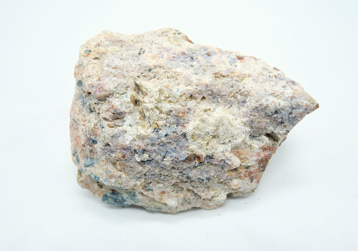 Raw Orange Calcite with Blue Apatite 13 | Ethically Sourced in Brazil