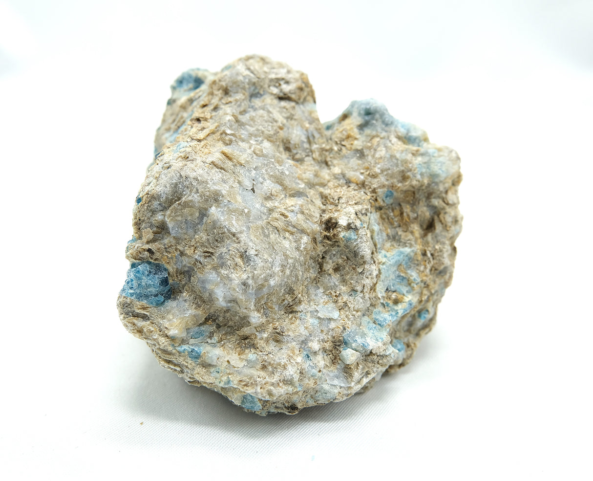 Orange Calcite with Blue Apatite and Quartz Rough 07 | Ethically Sourced in Brazil