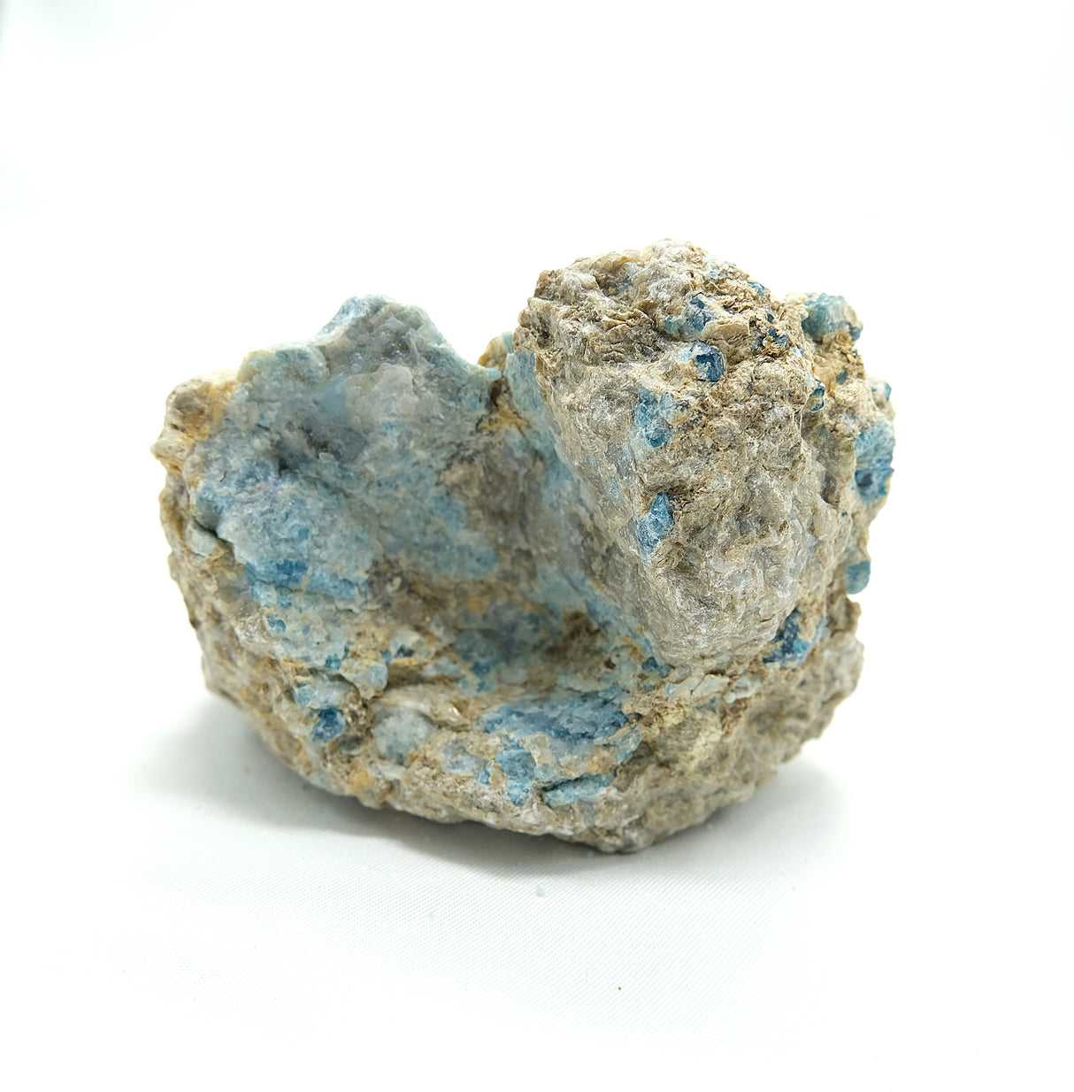 Orange Calcite with Blue Apatite and Quartz Rough 07 | Ethically Sourced in Brazil